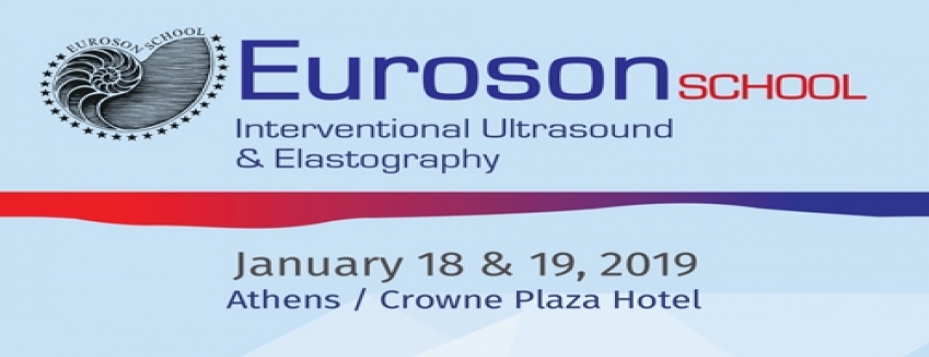 EUROSON SCHOOL 2019 : 18-19 /01/2019 Ξενοδοχείο Crowne Plaza ΑΘΗΝΑ : ΠΡΟΓΡΑΜΜΑ